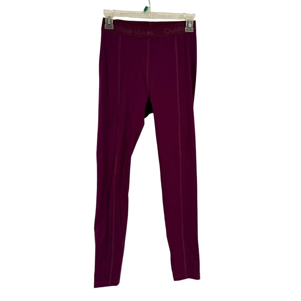 Outdoor Voices SuperForm Bloom 7/8 Leggings Grape Jam‎ Size S